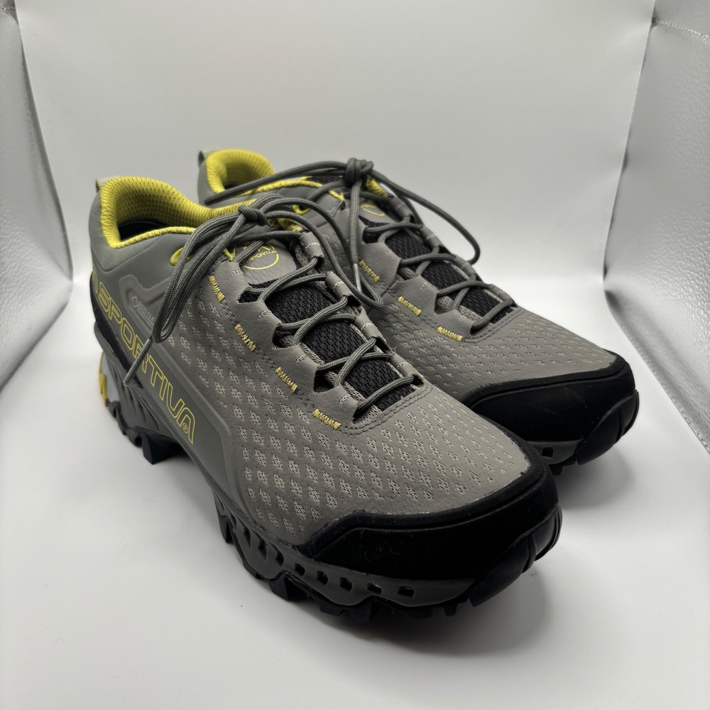 La Sportiva Gray Green Spire GTX Hiking Shoes Women's Size 9.5 EUC